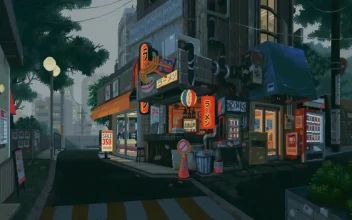 Japanese Pixel City