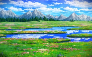 Studio Ghibli Landscape