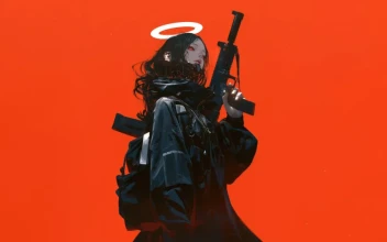 Girl Halo Gun