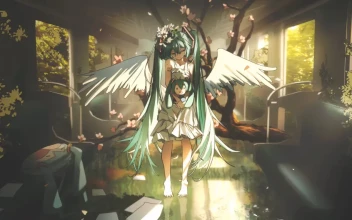 Hatsune Miku's Serene Journey