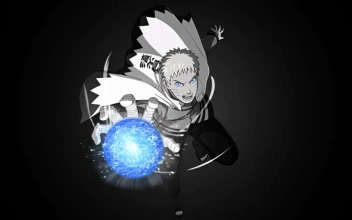 Naruto - 7th Hokage Rasengan Monochrome