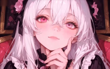 Gothic Elegance – Pink-Eyed Lolita