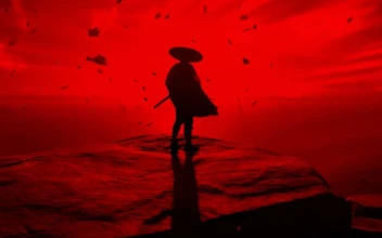 Red Samurai on the Cliff