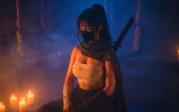 Ninja Girl Candlelight