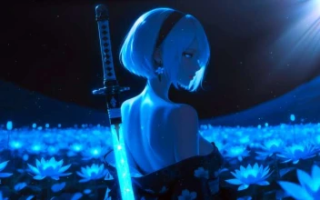 Nier: Automata - 2B Lunar Tears Blue Field