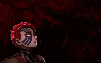 Akaza’s Cosmic Gaze in Demon Slayer
