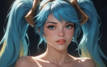 Blue Haired Fantasy Portrait