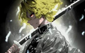 Zenitsu’s Blade Drawn in Demon Slayer