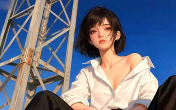 Girl Beneath the Tower