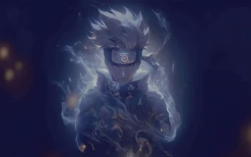 Kakashi Blue Aura - Naruto