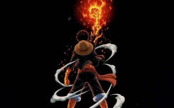 Monkey D Luffy Fire Fist Dark Anime