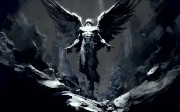 The Fallen Angel Monochrome