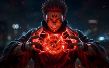 Ryomen Sukuna Red Energy Jujutsu Kaisen