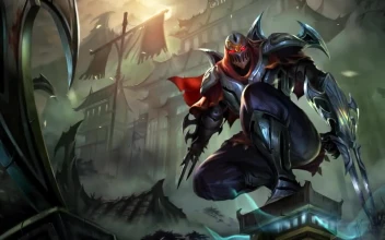 Zed the Master of Shadows Login Screen League of Legends