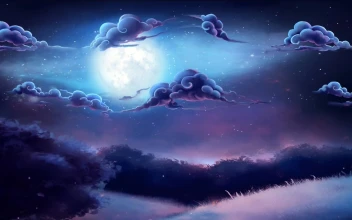 Cloudy Night Sky Free 1