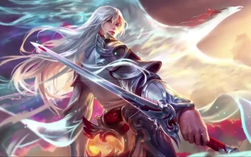 DesktopHut.com Chinese Warrior Girl Free