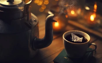 Paper Boat in Tea Cup HD