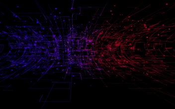 Blue And Red Particles Free