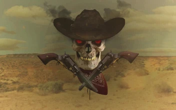 Outlaw Justice Skull 4K Free