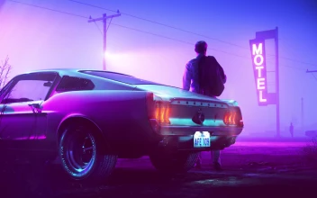 Neon Car Lights 1
