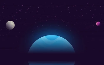 Space Planets and Particles