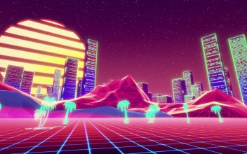 2K Retro City Neon Lights