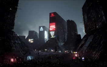Blade Runner City Lights 4k