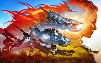 Horizon  Zero  Dawn  Cover  Art  Machines  Aloy  4K  Live  Wallpaper