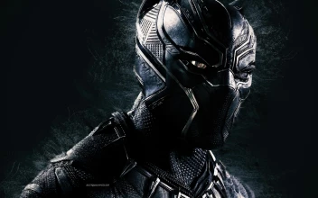 Black  Panther  4K  Creative  Art  Superhero  Splashes  Live  Wallpaper