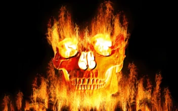 Skull  Fire  Flame  Horror  Live  Wallpaper