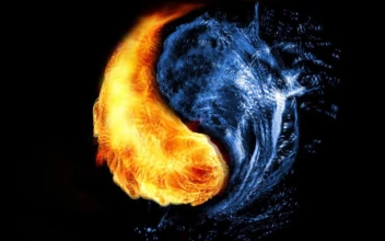 Ying  Yang  Fire  And  Water  Abstract  Live  Wallpaper