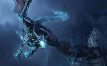 Blue  Dragon  Big  Wings  Got  Live  4K  Wallpaper