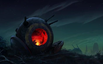 Post Apocalyptic Fireplace