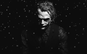 Joker Black White Live Windows Wallpaper