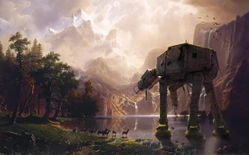[Star Wars] Deserted At At Animated Windows