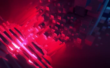 Abstract Geometric Multicolor Bright Glitch 3D Animated Wallpaper