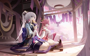 Genshin Impact Kamisato Ayaka Guuji Yae Inazuma Cybust