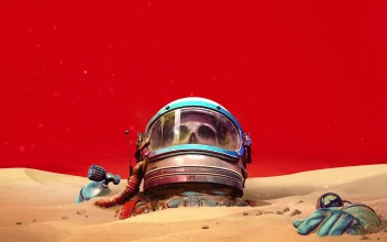 The Invincible Skull In Sand Dunes