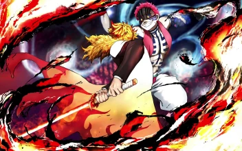 Anime Kyojuro Rengoku Vs Akaza 4K