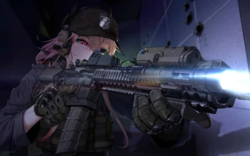 Anime Girls Frontline M4 Sopmod II by SD Big Pie