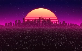 Loop Retro Synth City By Visualdon