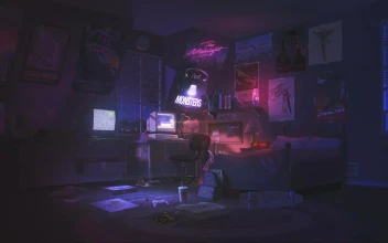 Retro Room Purple
