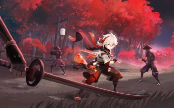 Anime Kaedehara Kazuha Game Genshin Impact