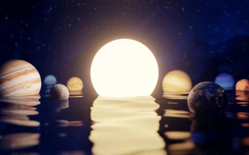 Solar System in Ocean