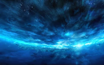 Blue Horizon and Stars