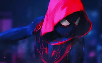 Marvel Spiderman With Hooded Suit 4K