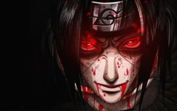 Itachi Blood In Eyes Naruto Anime