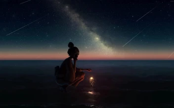 Sparklers Reflection