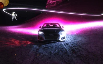Audi Car In Space Rgb