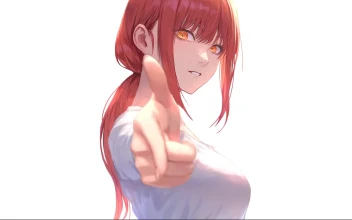 Anime Girl Pointing Finger
